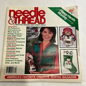 Vintage Craft‎ Magazine Needle & Thread Christmas 1983 *Patterns Included